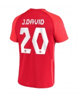 Kanada Jonathan David #20 Kotipaita MM-kisat 2022 Lyhythihainen